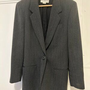 Vintage Gray Blazer. Liz Claiborne Collection. Size 12.